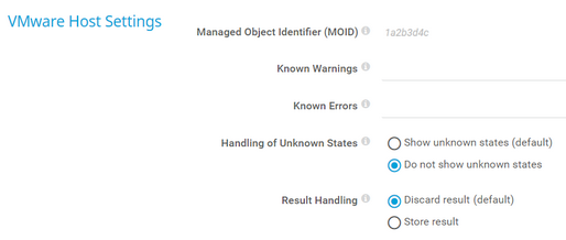 VMware Host Settings